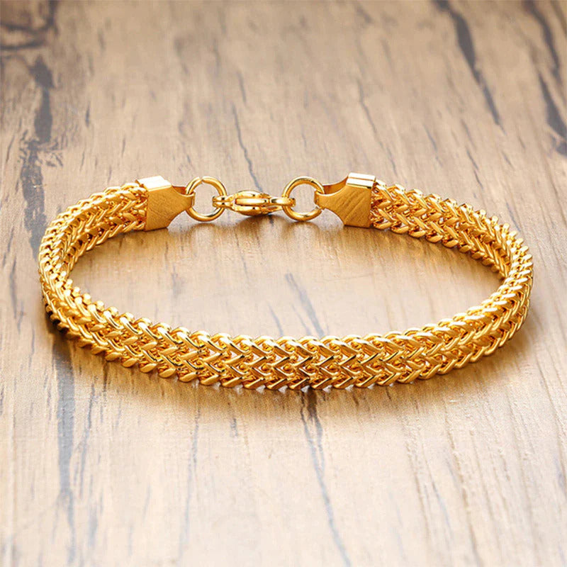 chunky gold chain bracelet