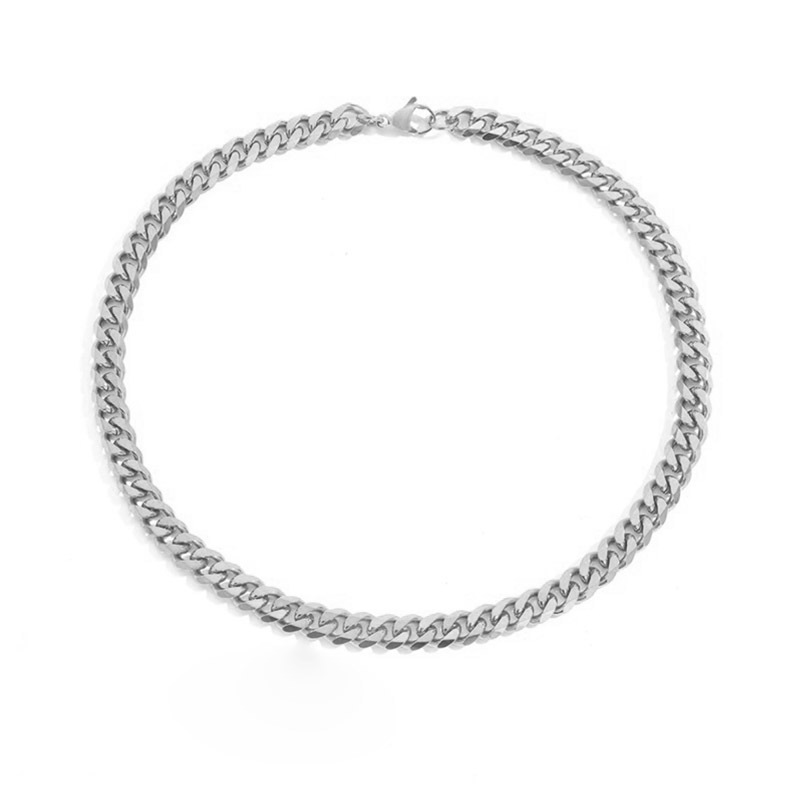 Chunky Boyfriend Necklace Silver