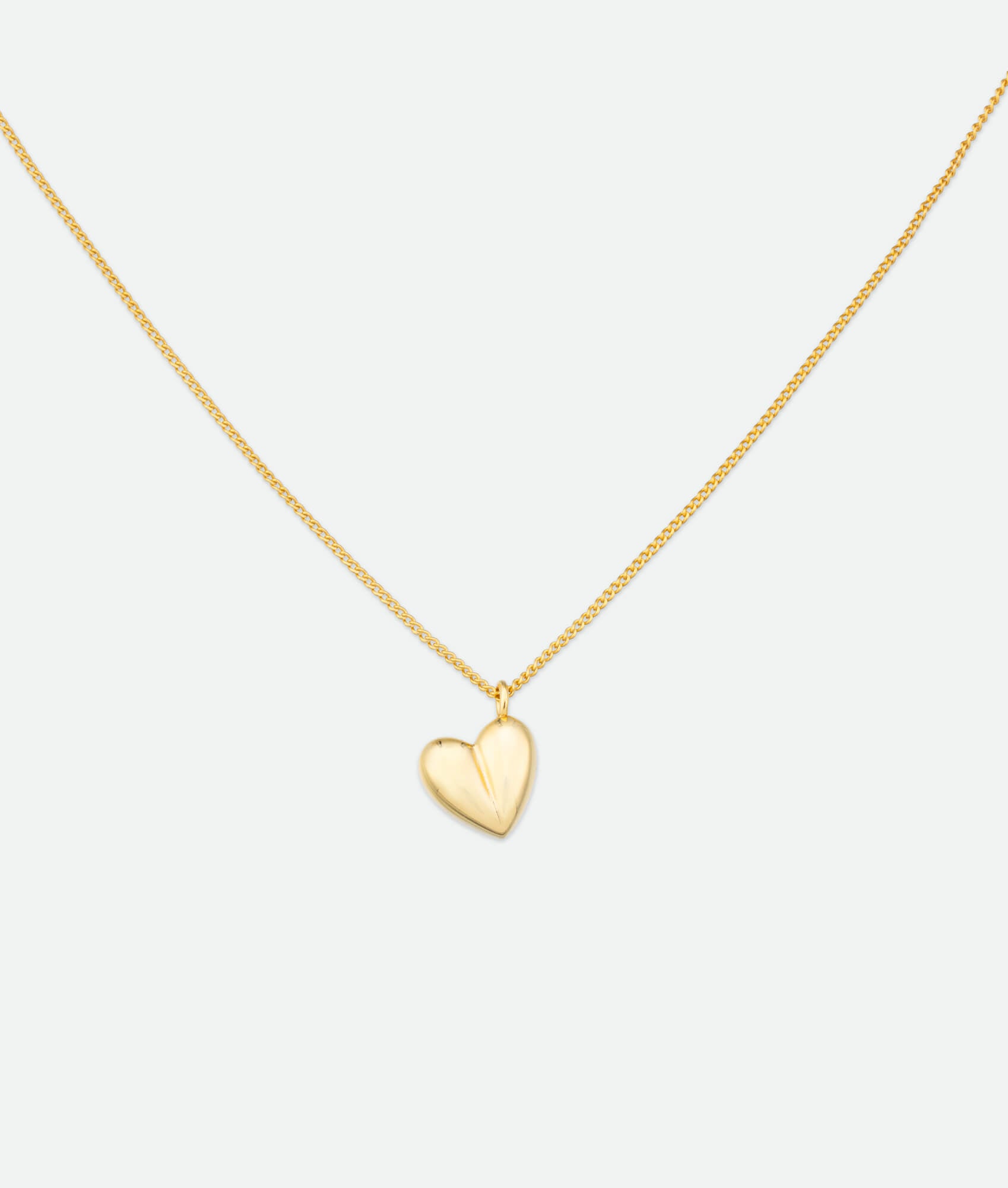 3D Heart Pendant Necklace