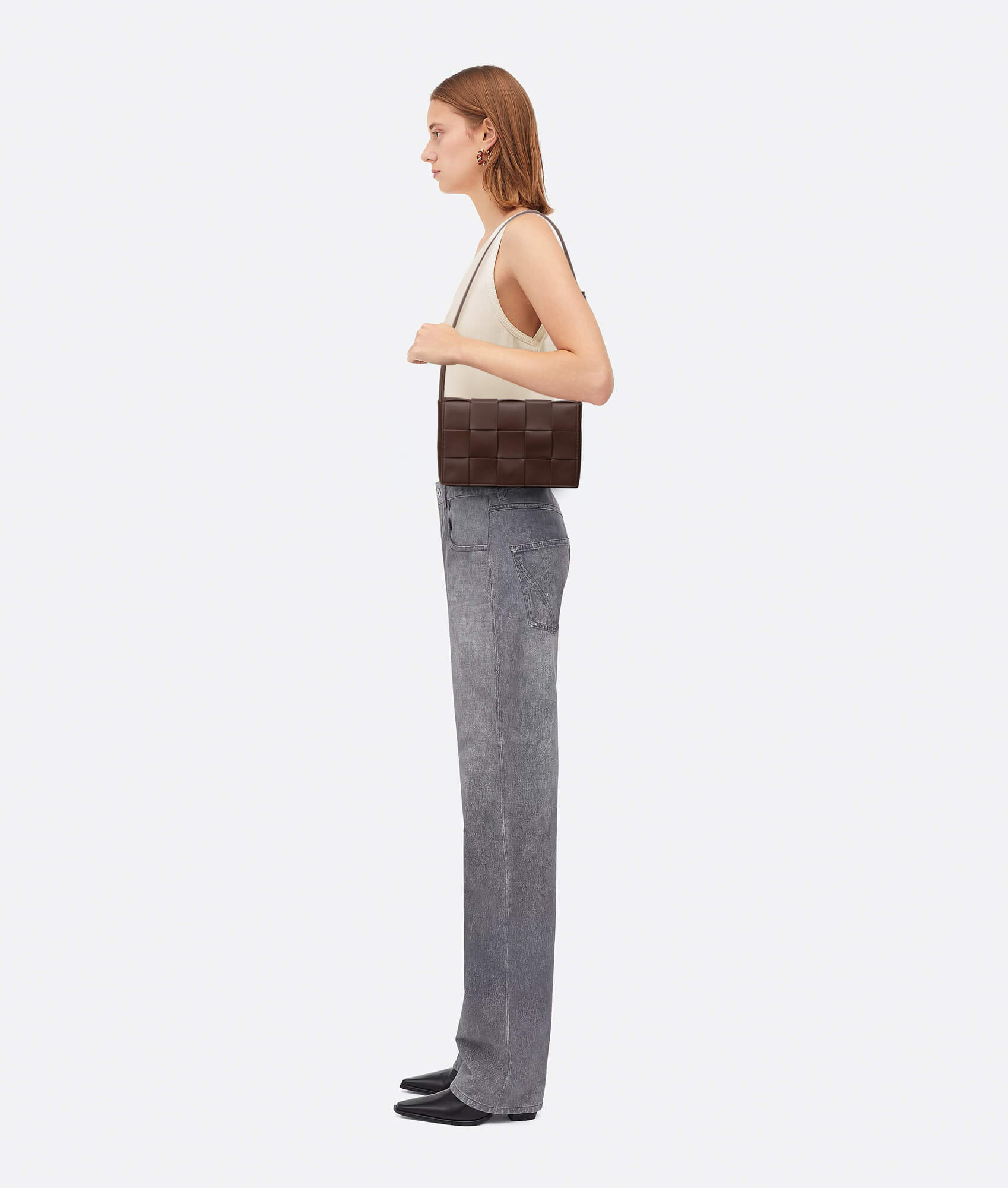 Woven Cassette Crossbody Bag