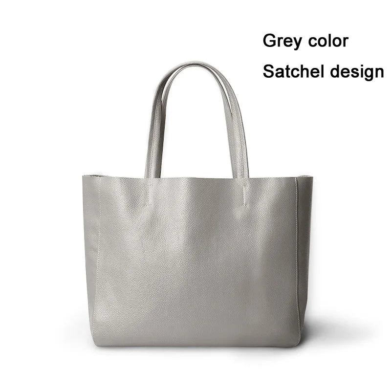 Valentina Lino tote in Grey