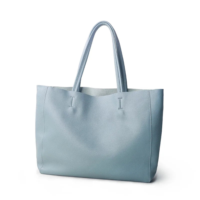 Valentina Costa Large tote in Linen Blue