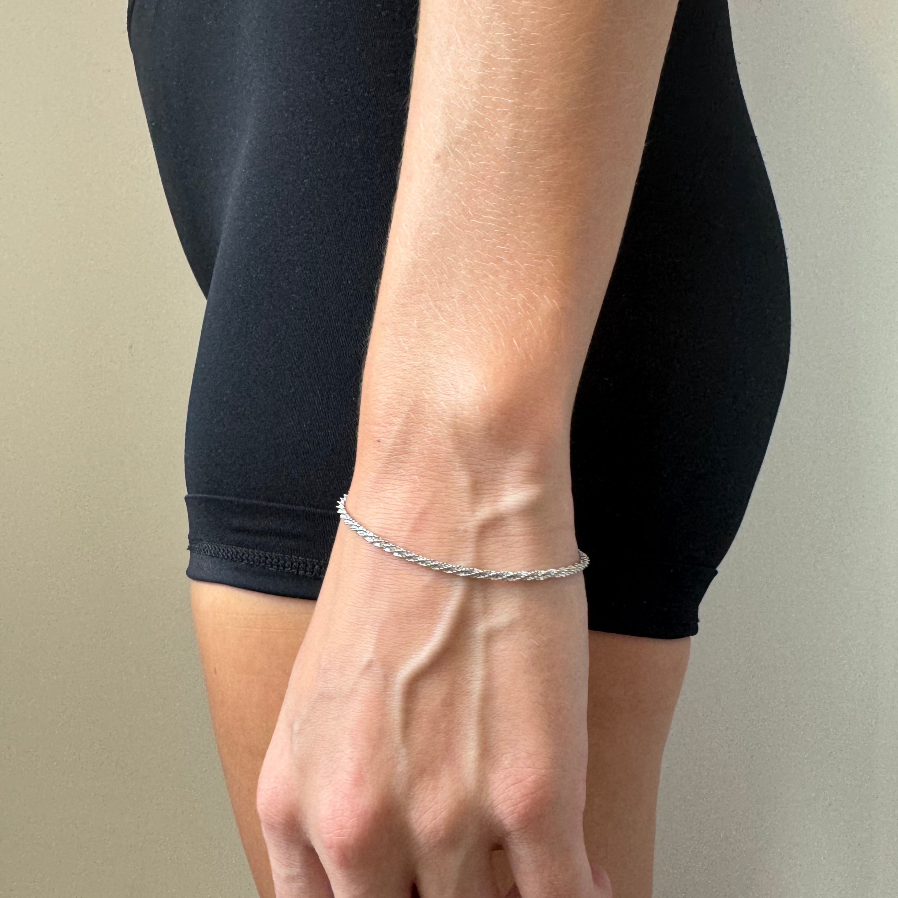 Silver Rope Bracelet