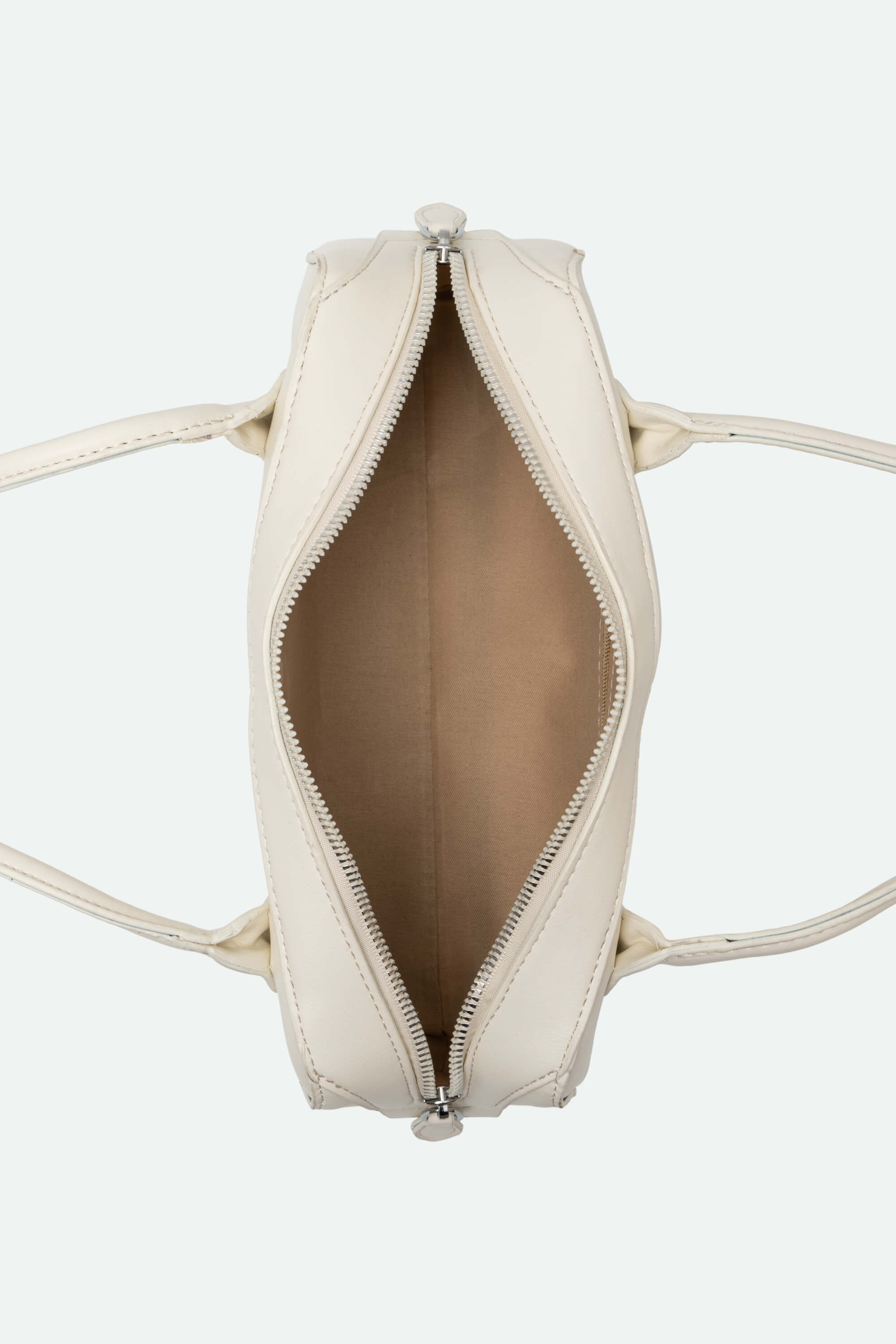 Medium Shoulder Bag (Alaïa Le Teckel) White Inside