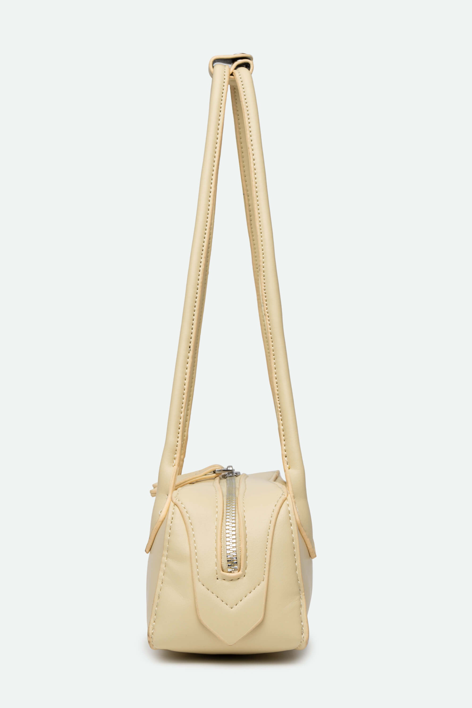Medium Shoulder Bag (Alaïa Le Teckel) Yellow Side