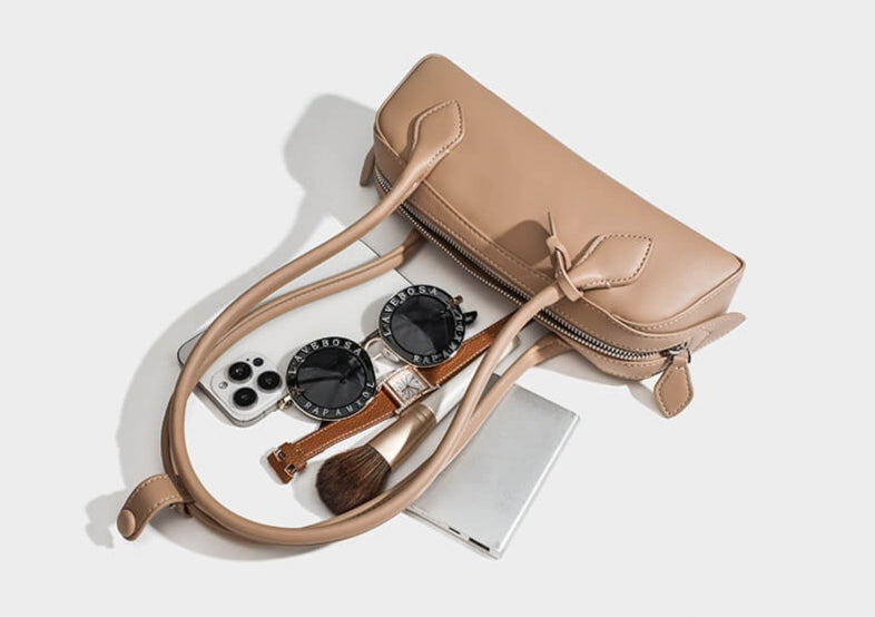 Medium Shoulder Bag Alaïa Le Teckel flat lay