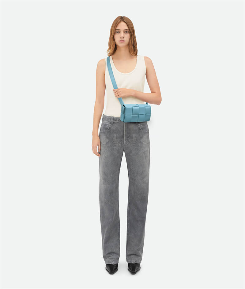 Mini Cassette Cross-Body Bag Blue Model