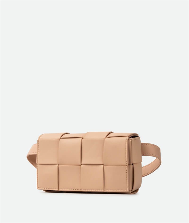Mini Cassette Cross-Body Bag Nude