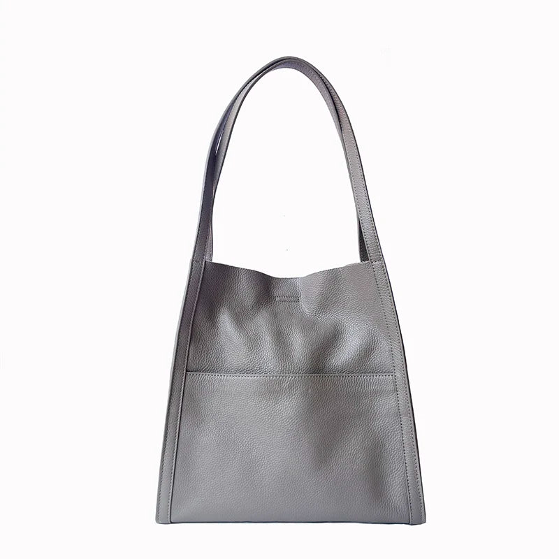 Valentina Positano bucket bag in Grey