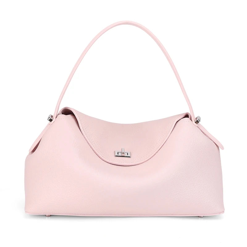 Valentina Como top-handle bag in Nude