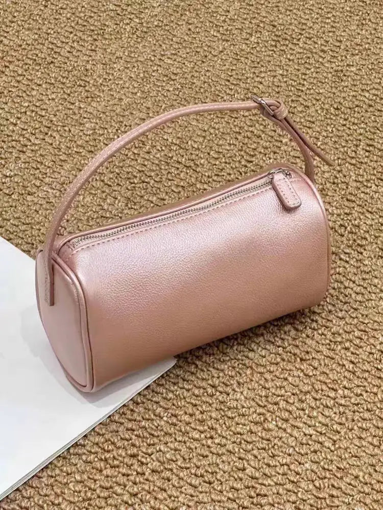 Valentina Roma bowling bag in Blush