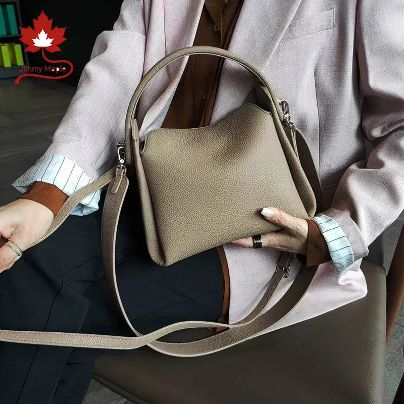 Valentina Quarzo tote in Ivory, side view