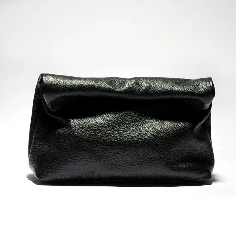 Valentina Lido top-handle bag in Black