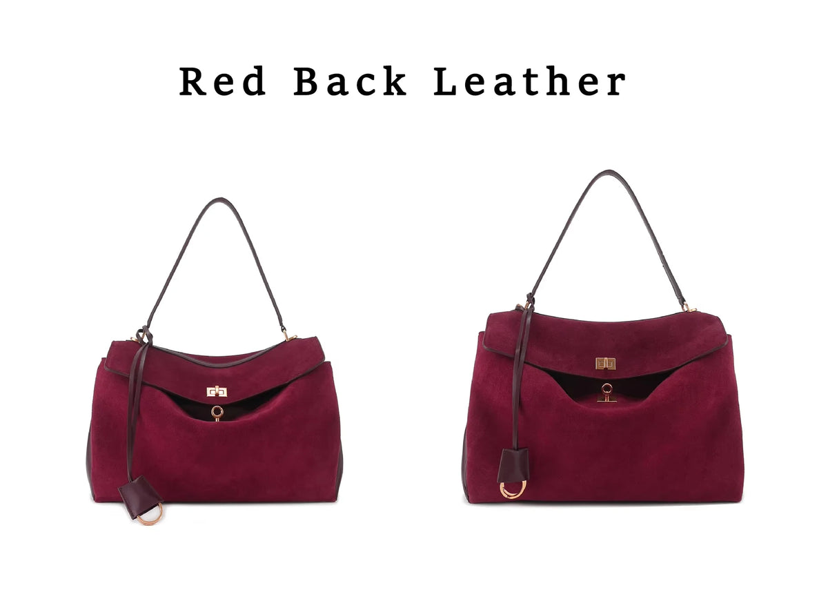 Valentina Dolce Medium tote in Bordeaux