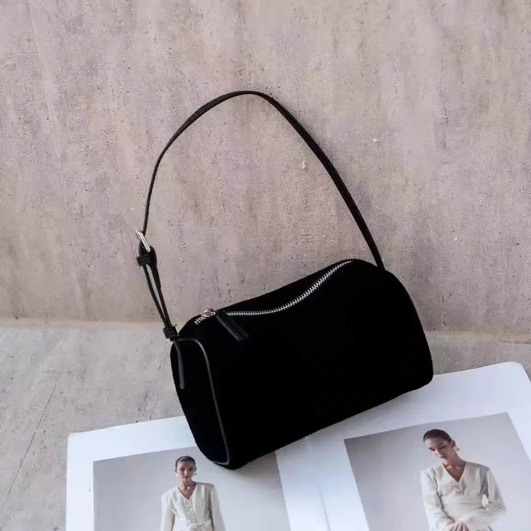 Valentina Roma bowling bag in Ebony