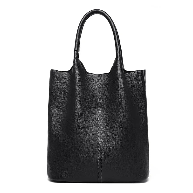 Valentina Arco bucket bag in Black