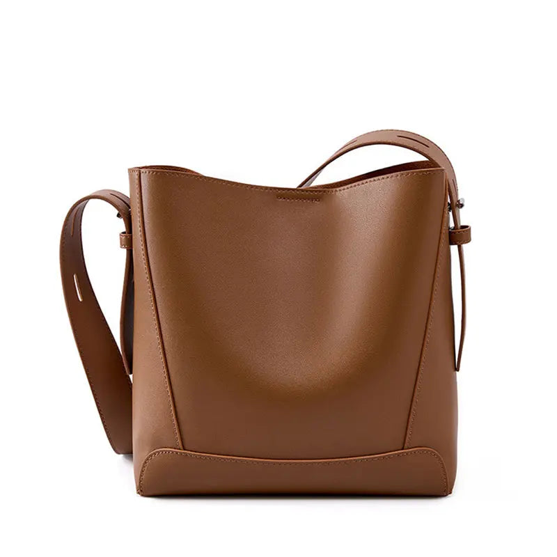 Valentina Calce bucket bag in Dark Brown