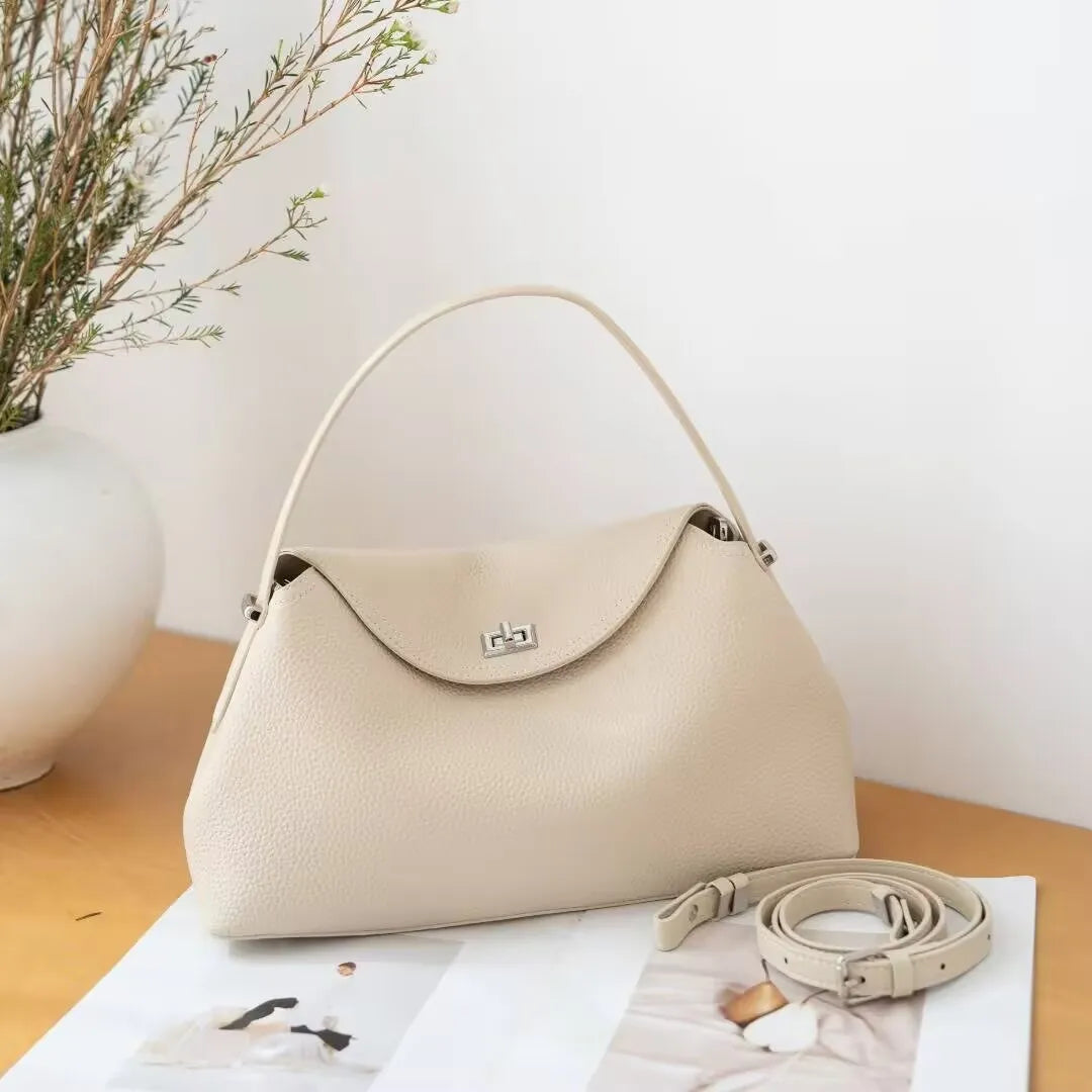 Valentina Corda tote in Elephant Grey, interior