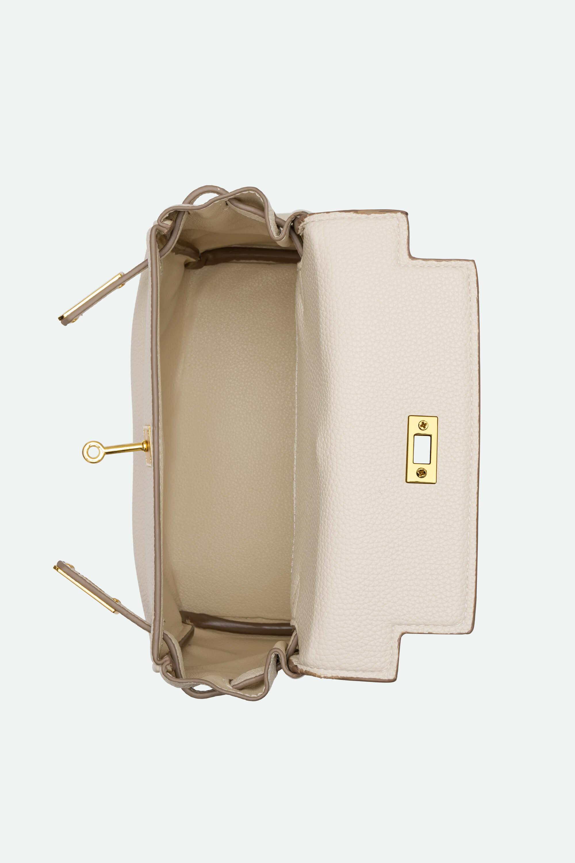 Signature Leather Backpack White Inside