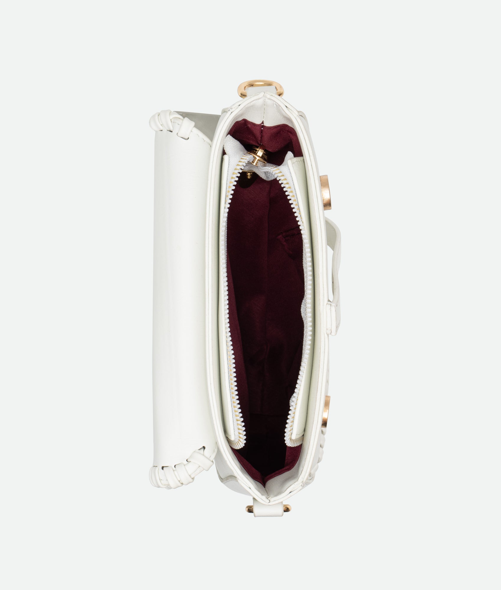 White Dior saddle bag