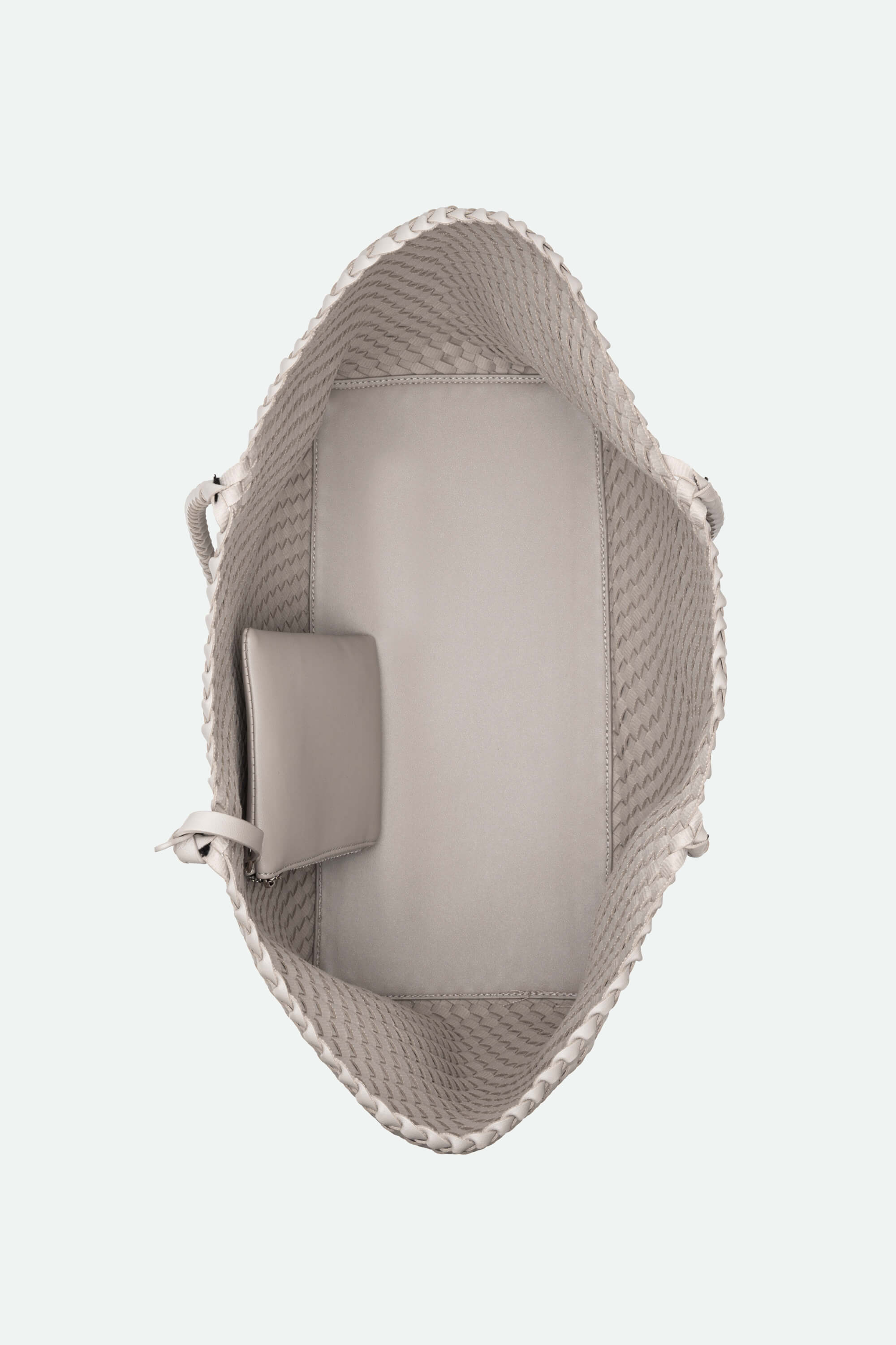 Woven Tote Bag White Top