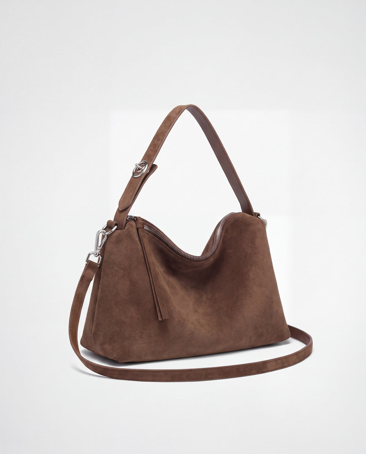 Ardesia bag in Brown – three-quarter view