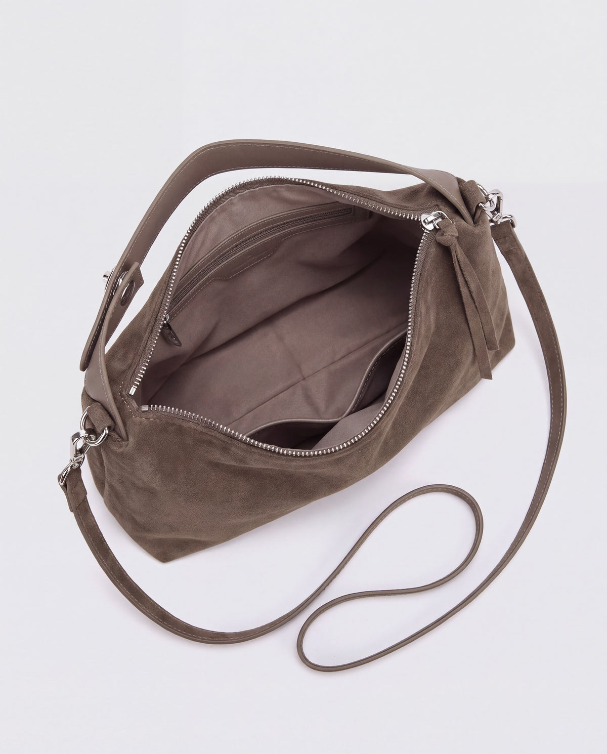 Ardesia bag in Taupe – interior view