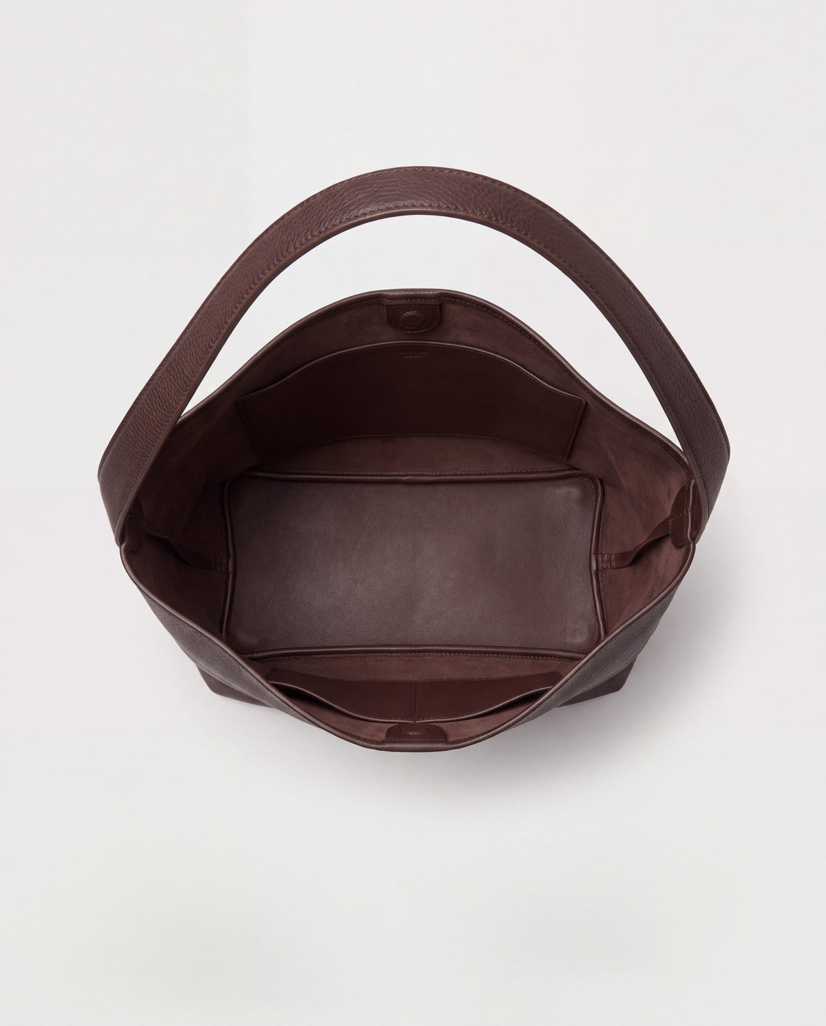 Aria Large bag in Chocolate – interior view