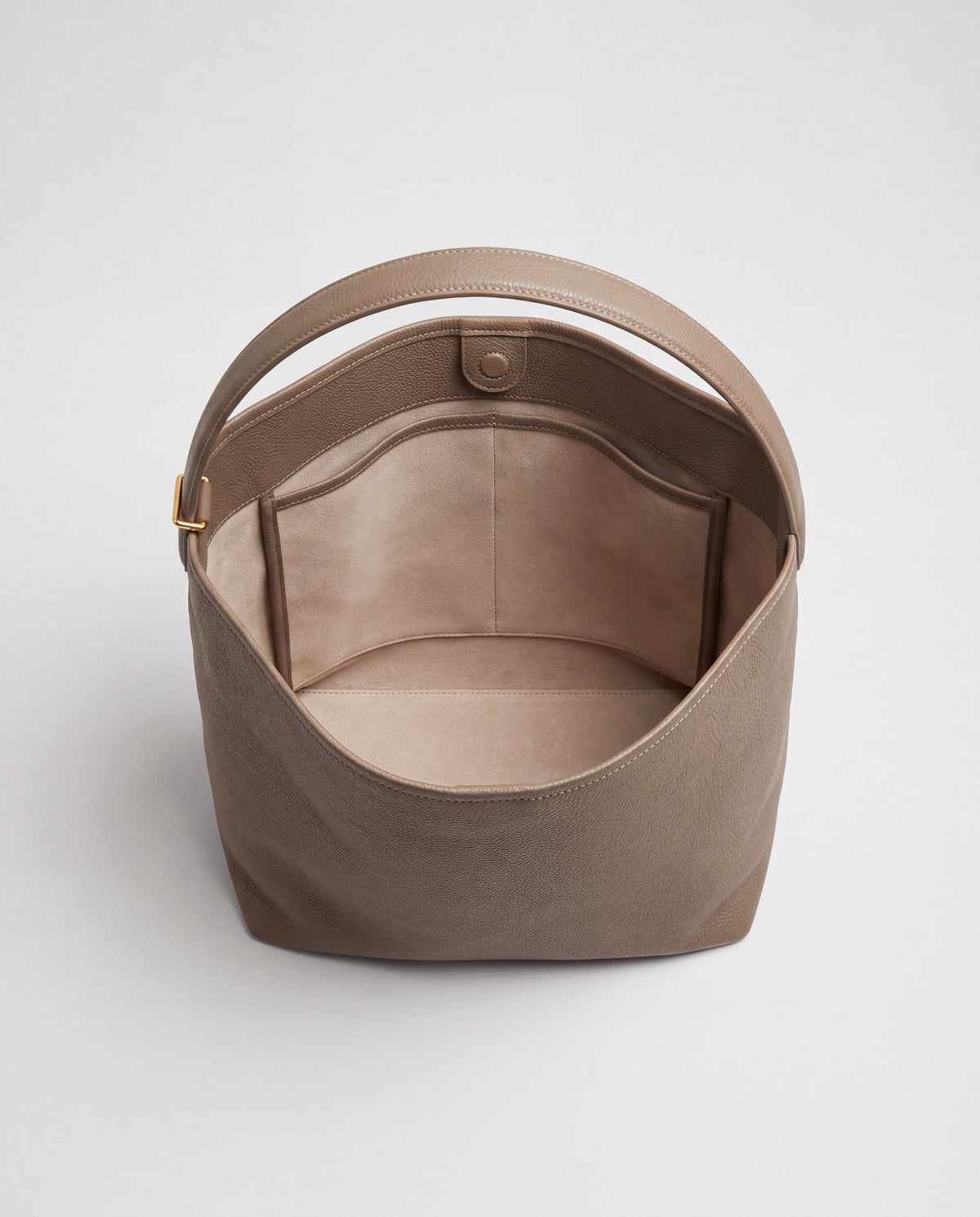 Aria Large bag in Taupe – interior view