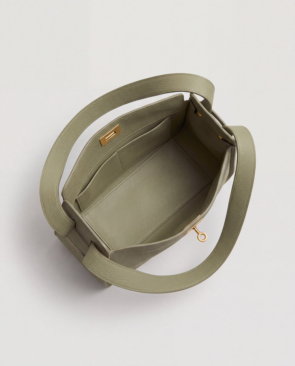 Asti bag in Sage – interior view