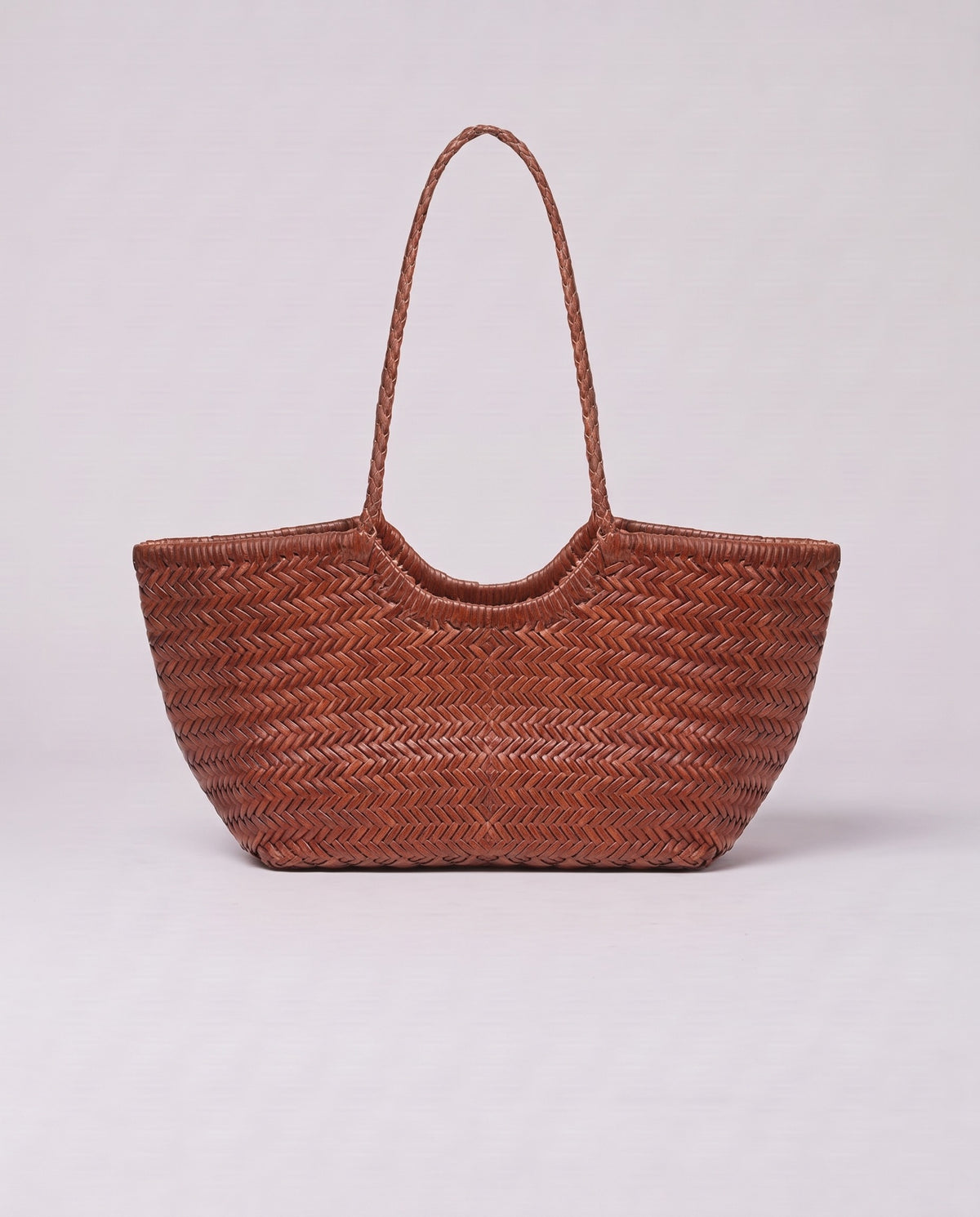 Valentina Bosa bag in Cognac, back view