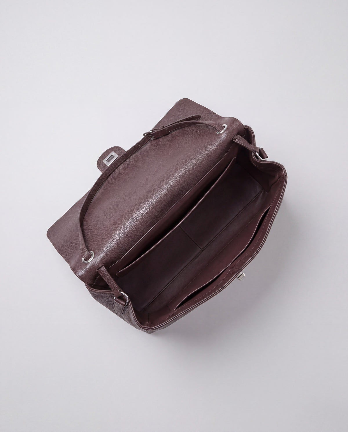Brio Large bag in Mocha – interior view