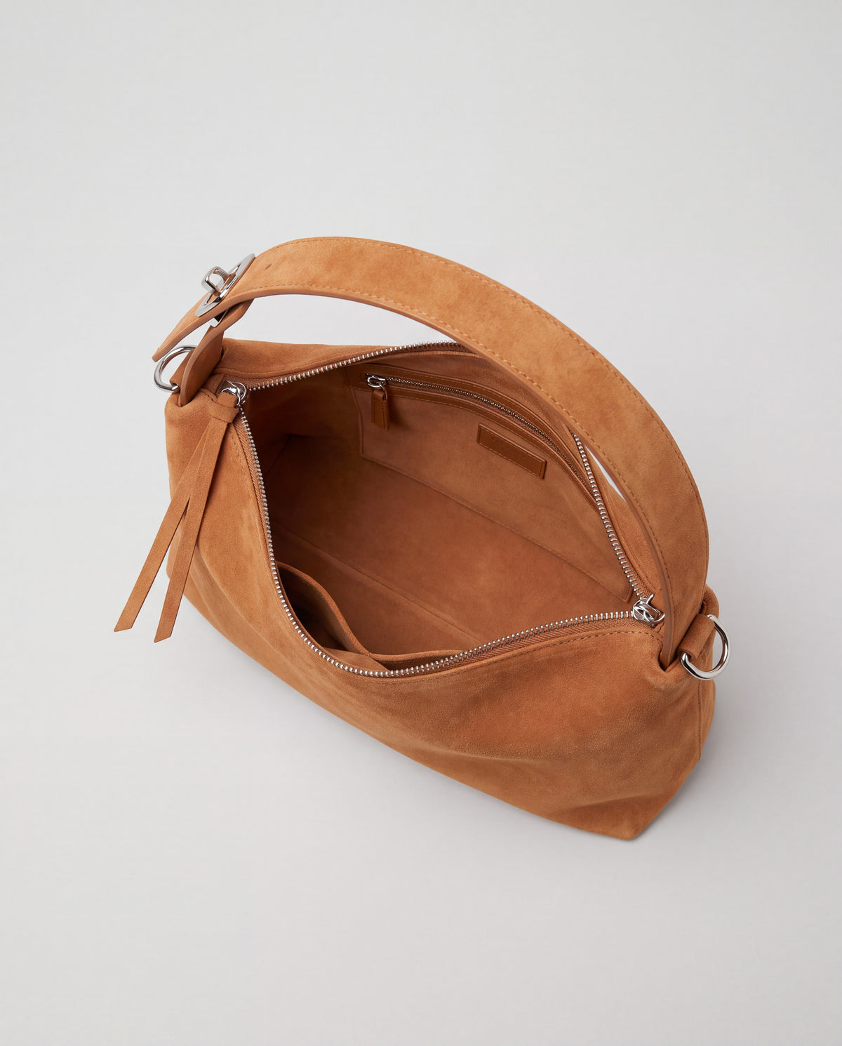 Calma bag in Caramel – interior view