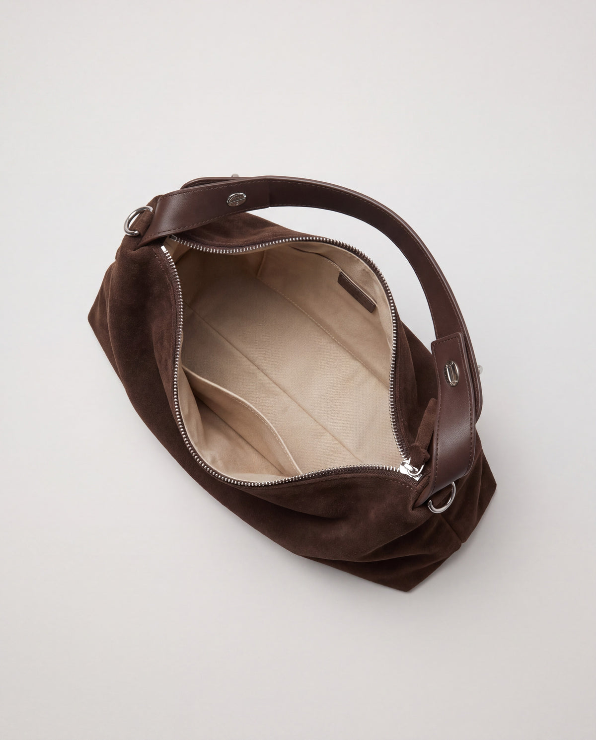 Calma bag in Espresso – interior view