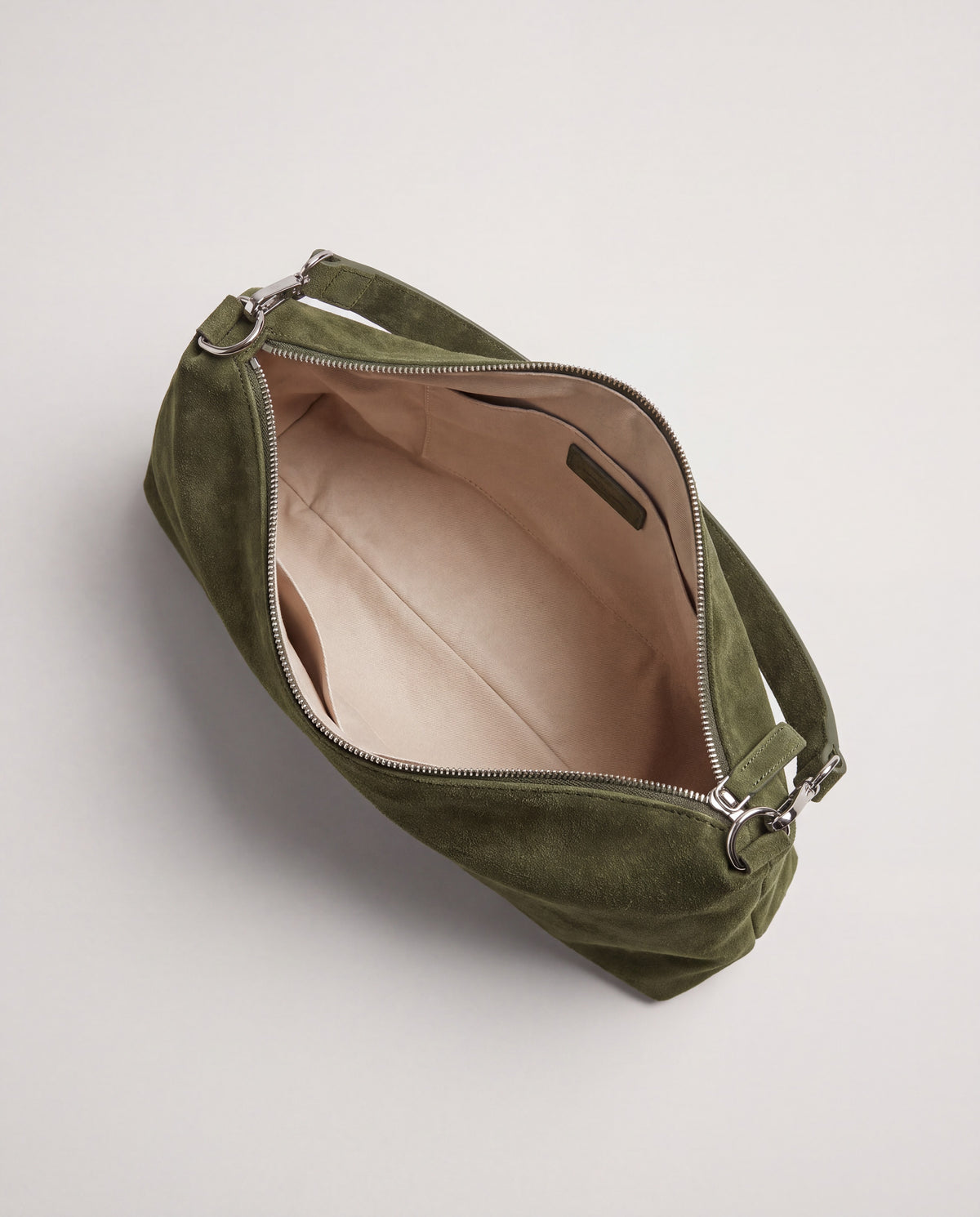 Calma bag in Green – interior view