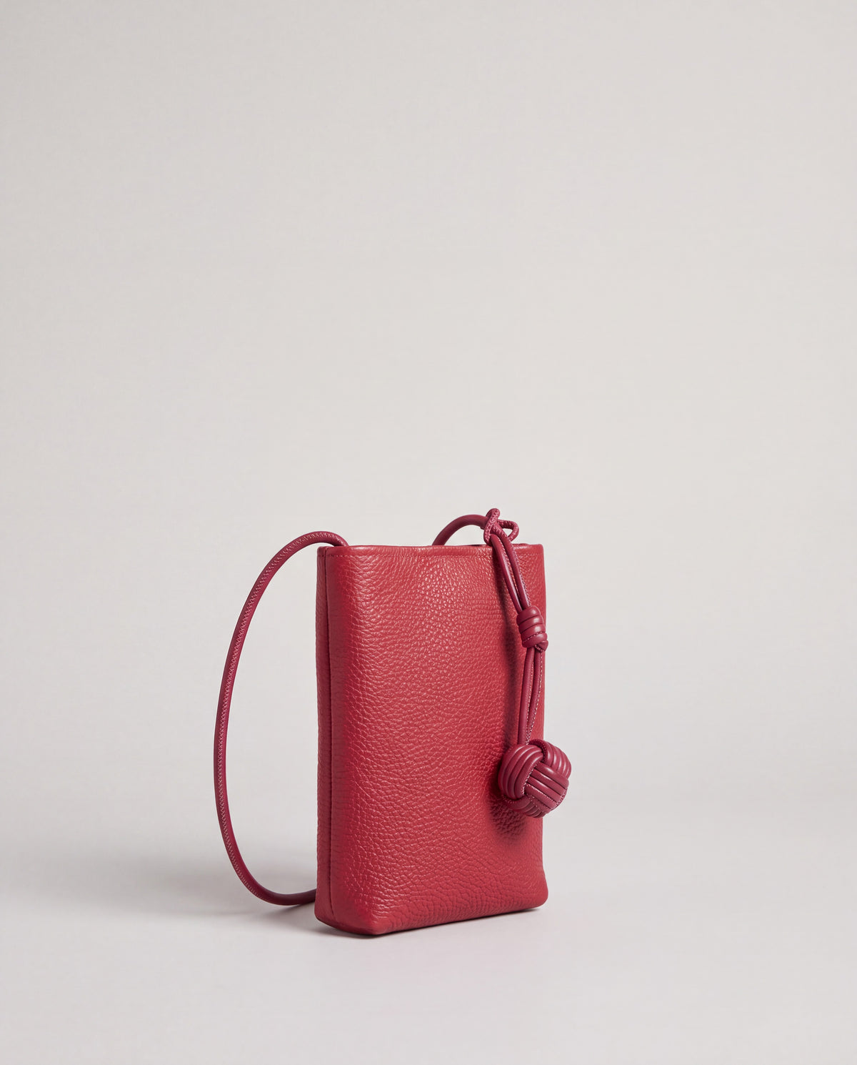 Cara bag in Cherry – three-quarter view