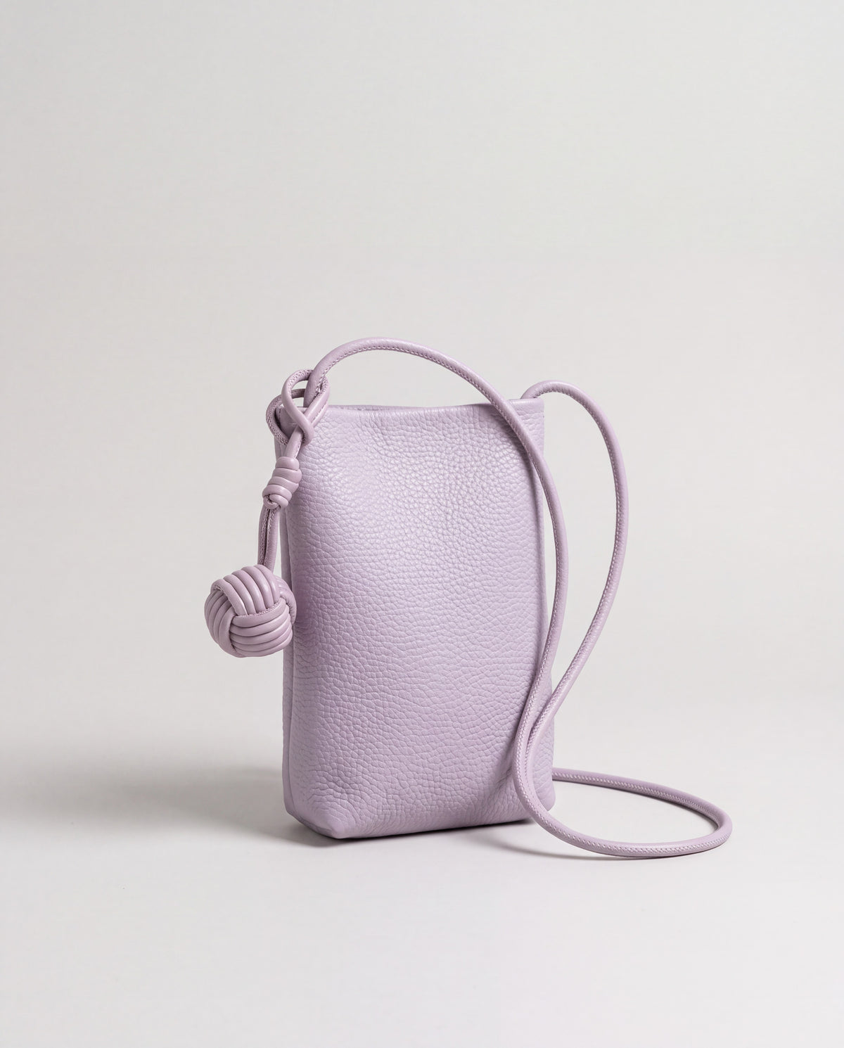Cara bag in Lavender – three-quarter view