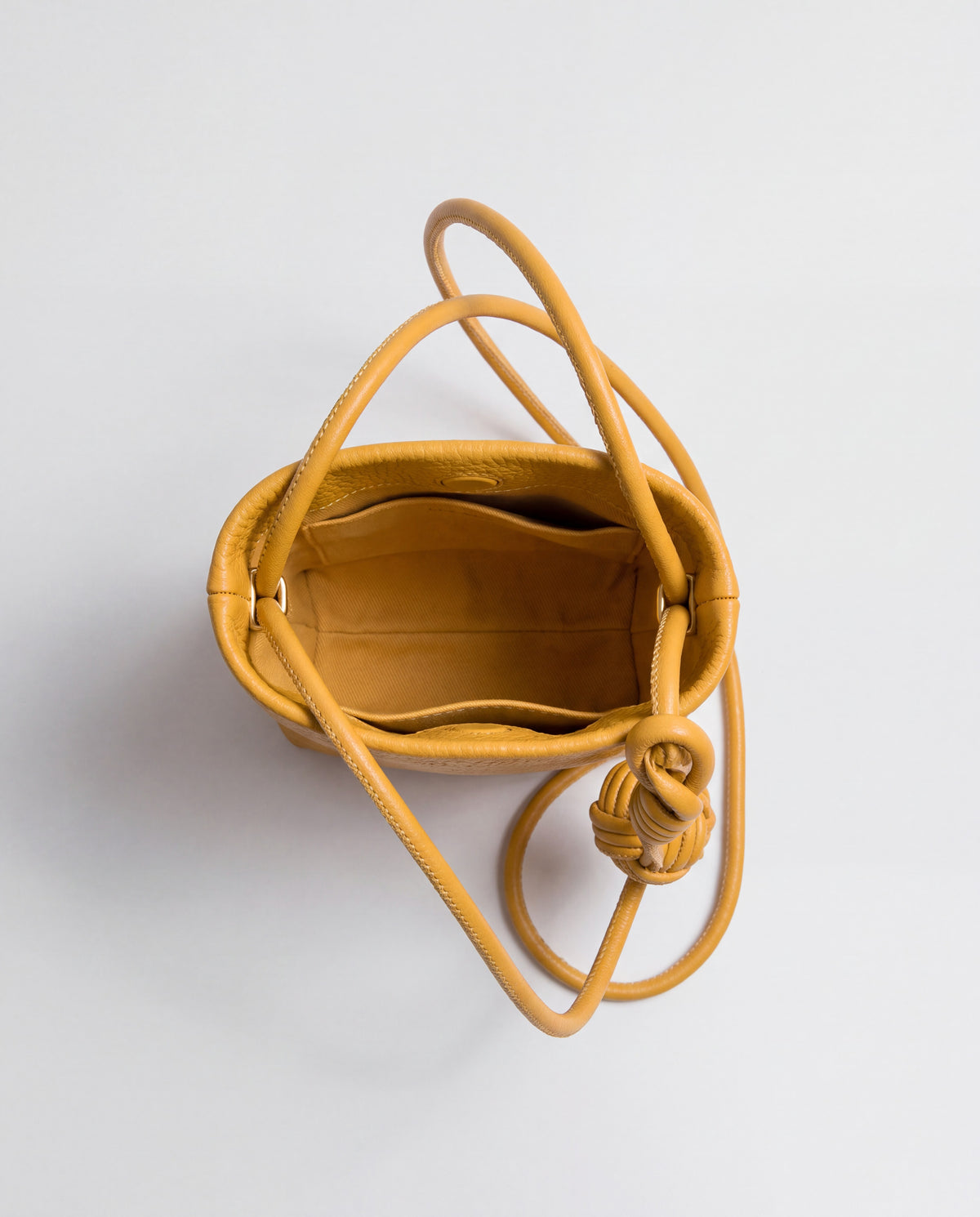 Cara bag in Mustard – interior view
