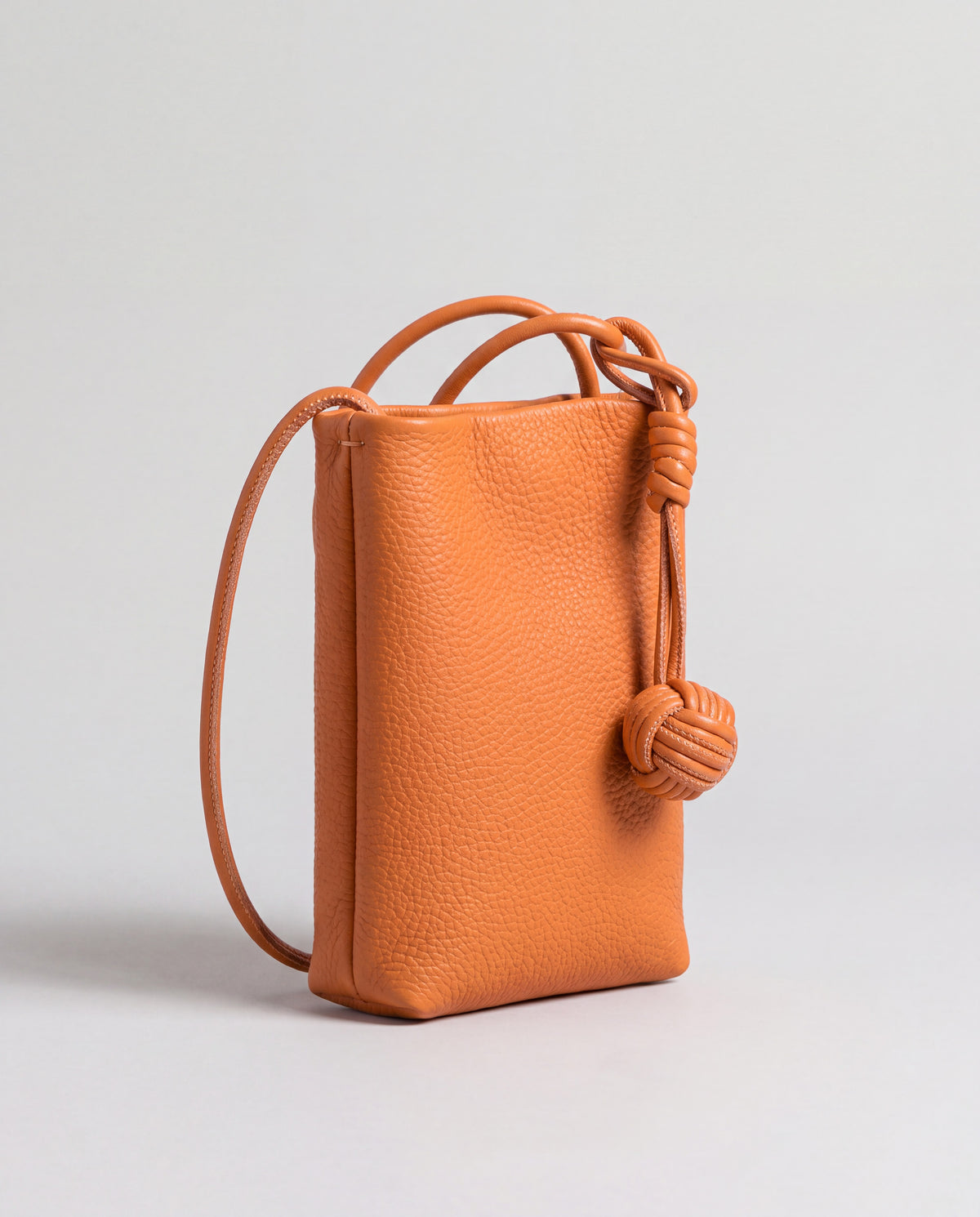Cara bag in Orange – three-quarter view