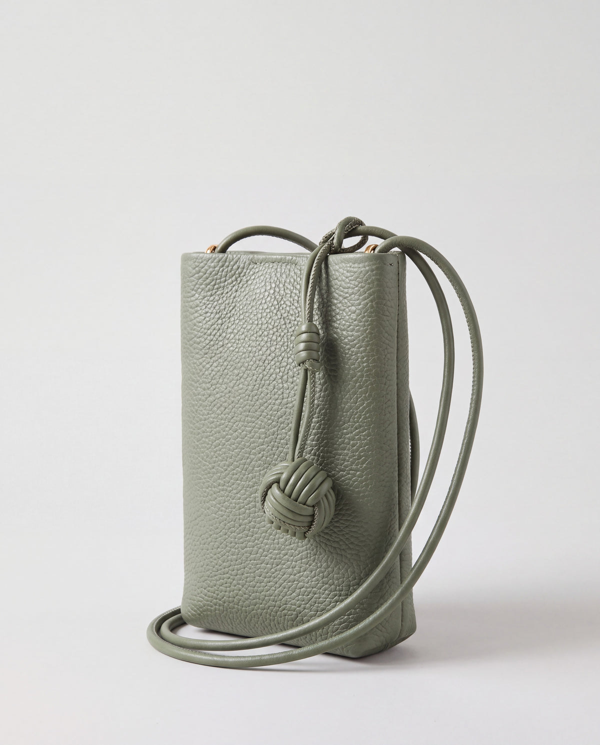 Cara bag in Sage – three-quarter view
