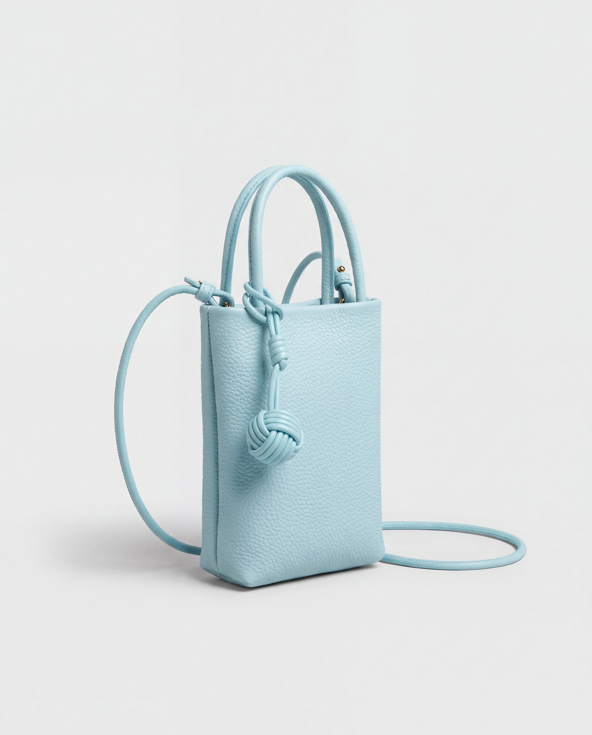 Cara bag in Sky – three-quarter view