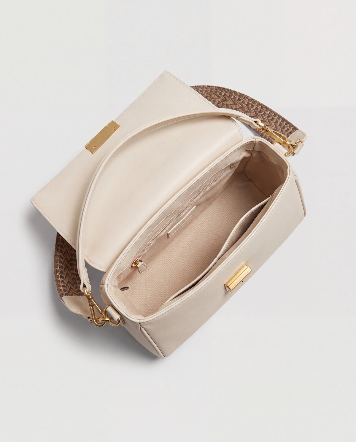 Cedro bag in Cream – interior view