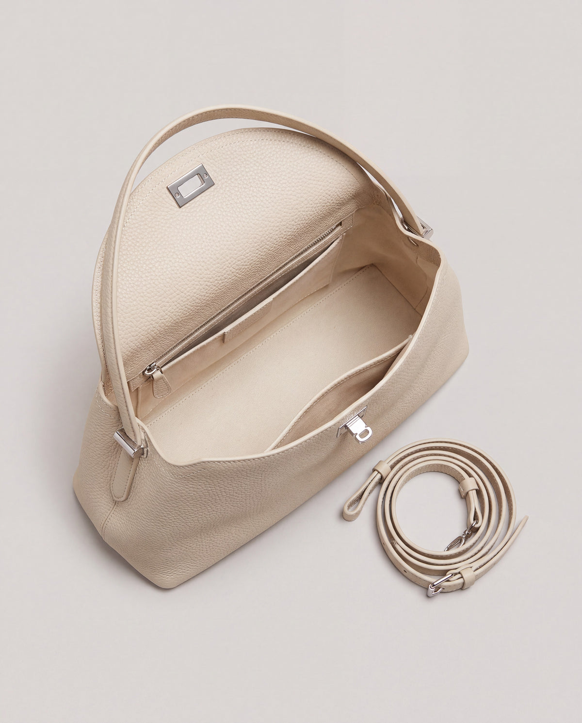 Corda bag in Cream – interior view