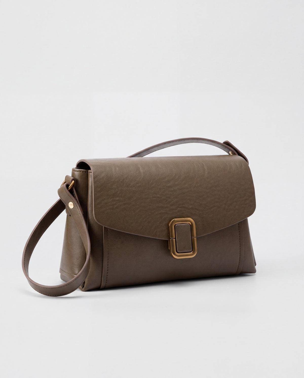 Creta bag in Olive – three-quarter view