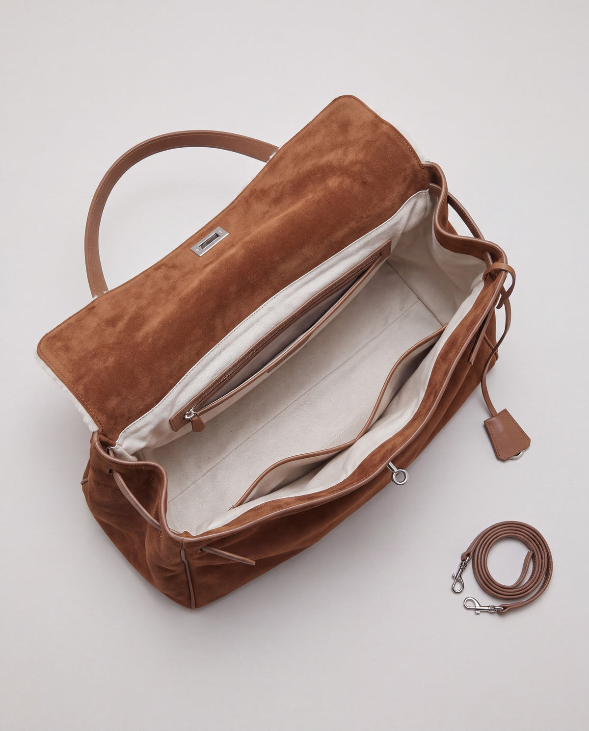 Dolce Small bag in Brown – interior view