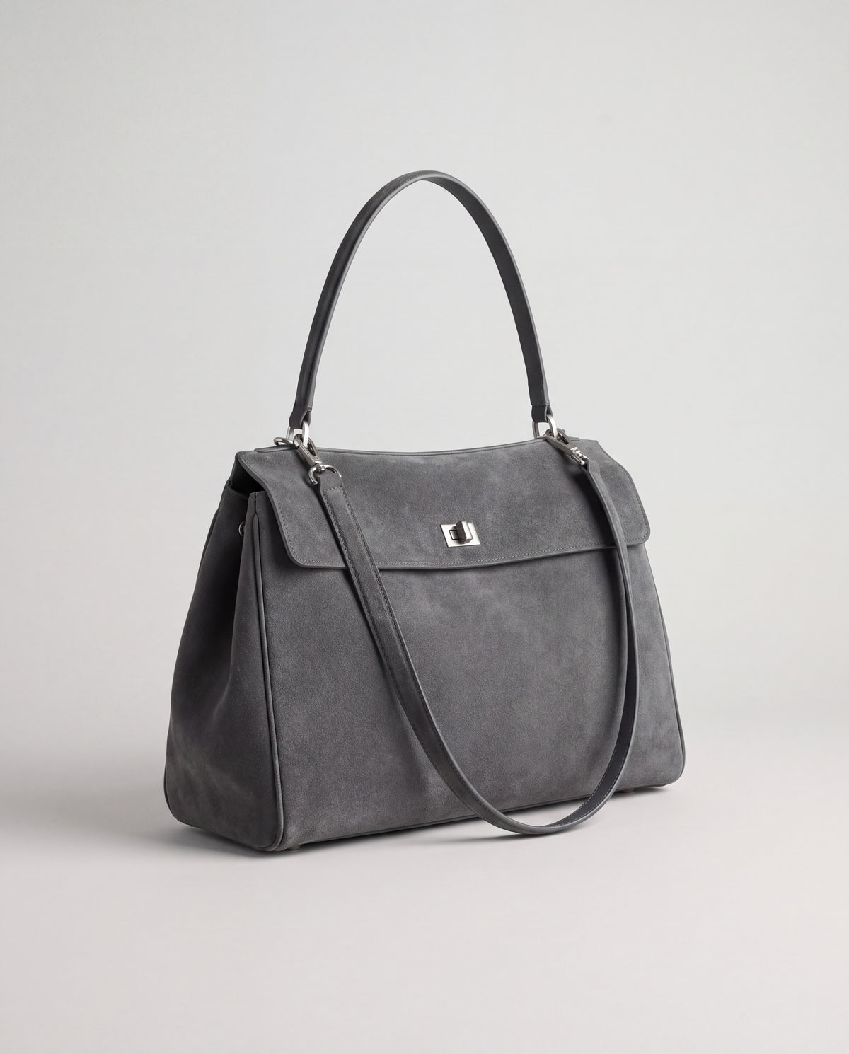 Dolce Large bag in Grey – three-quarter view