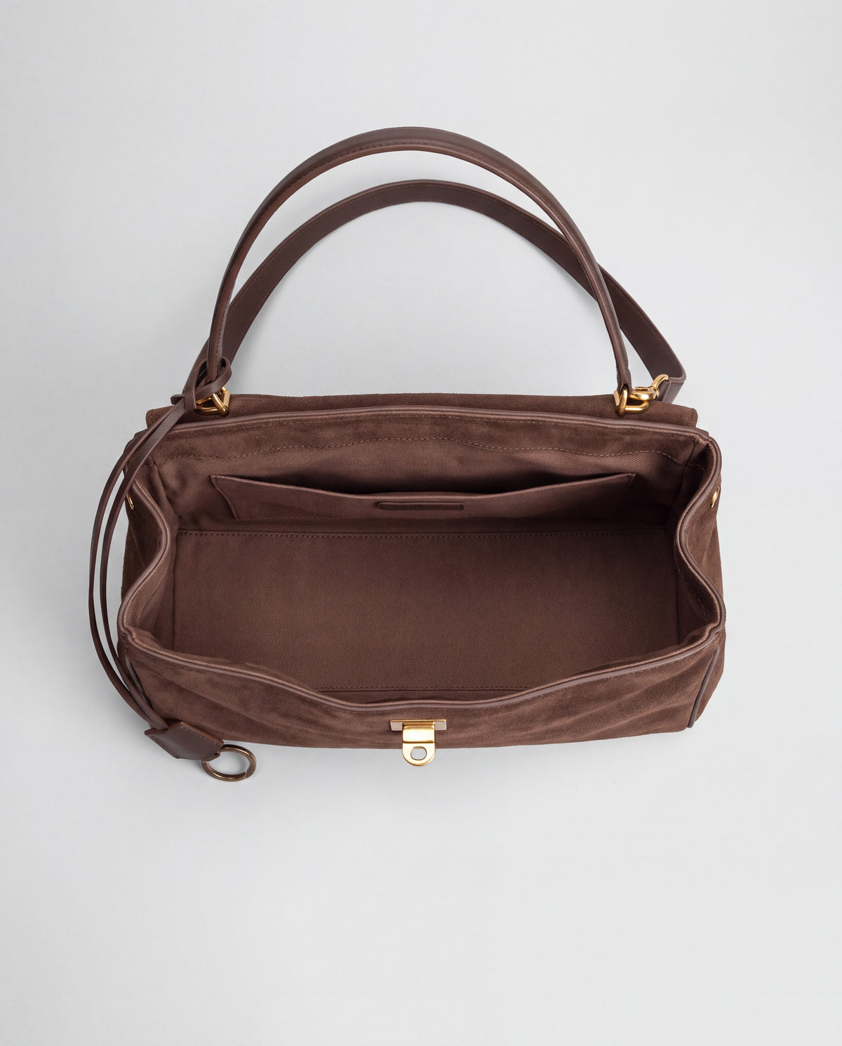 Dolce Large bag in Mocha – interior view