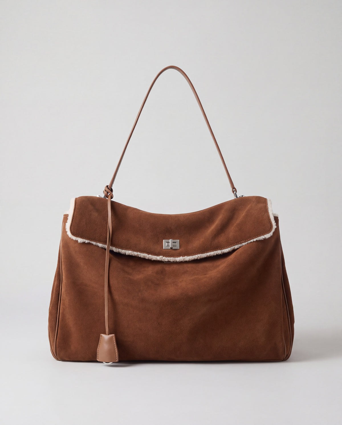 Dolce Medium bag in Brown – front view