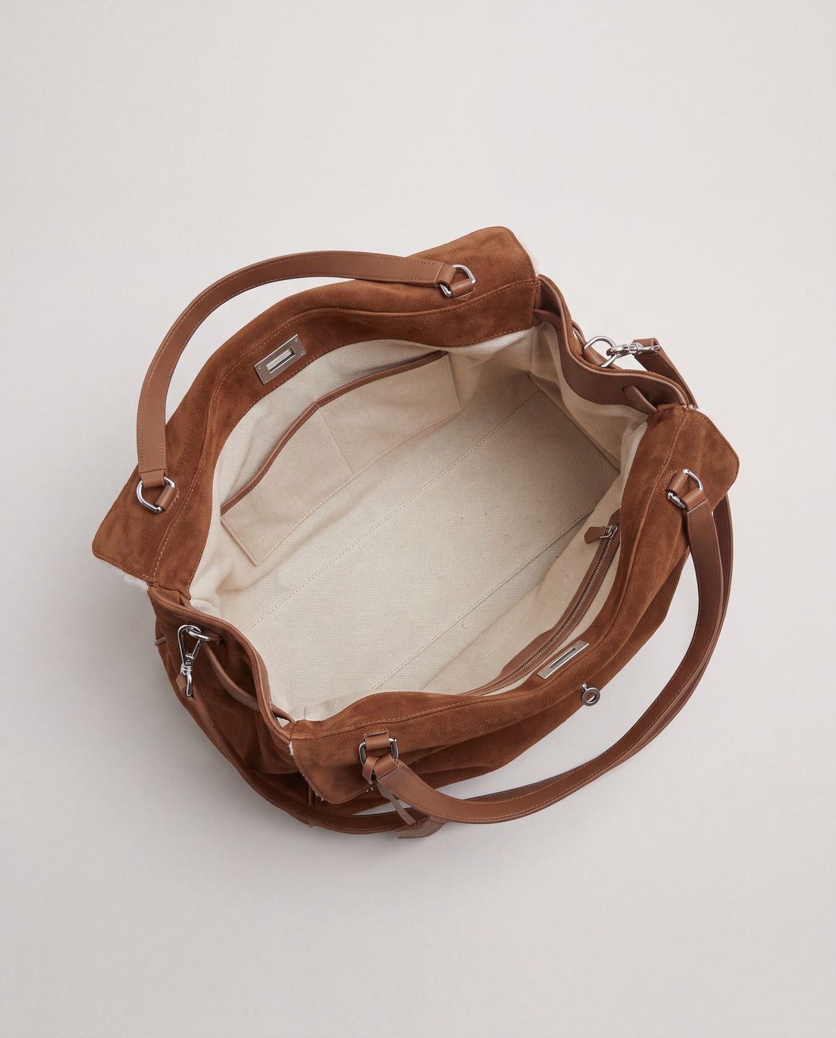 Dolce Medium bag in Brown – interior view
