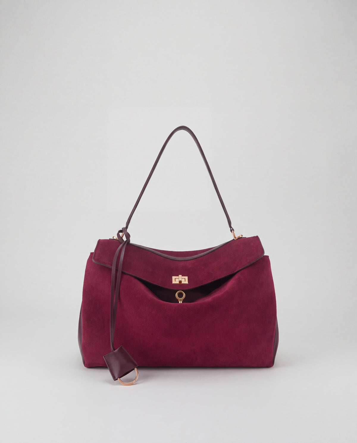 Dolce Medium bag in Burgundy – front view